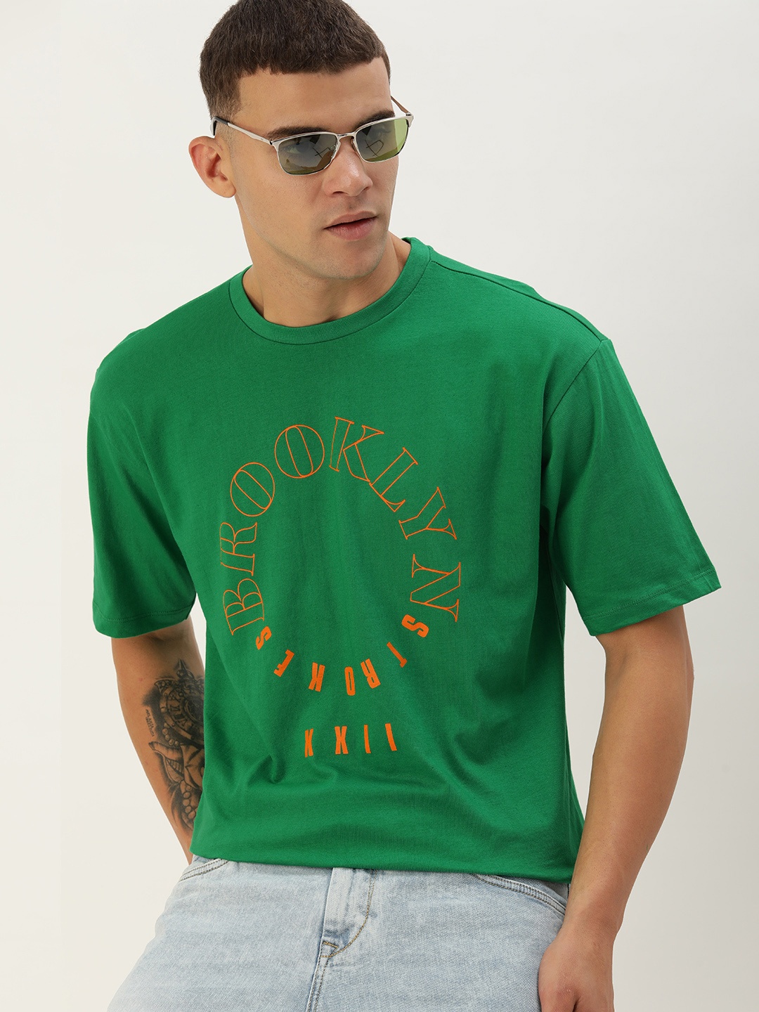 Kook N Keech Typography Printed Drop-Shoulder Sleeves Pure Cotton d Oversize T-shirt, Green
Kook N Keech Typography Printed Drop-Shoulder Sleeves Pure Cotton d Oversize T-shirt, Green