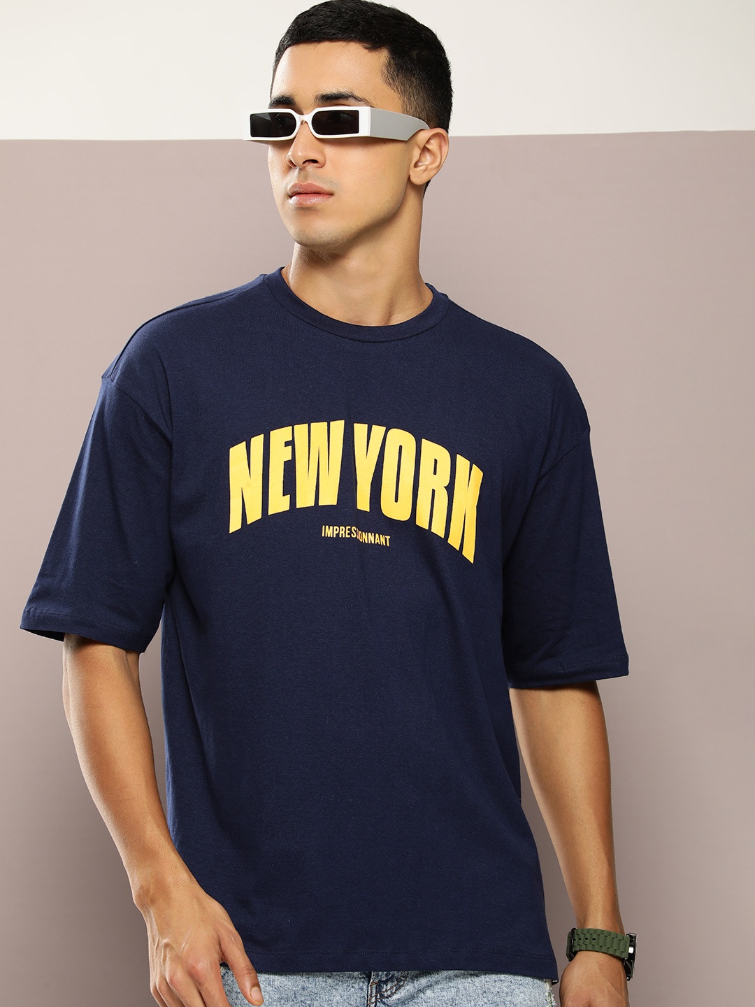 Kook N Keech Typography Printed Drop-Shoulder Sleeves Pure Cotton Oversized T-shirt, Navy blue
Kook N Keech Typography Printed Drop-Shoulder Sleeves Pure Cotton Oversized T-shirt, Navy blue