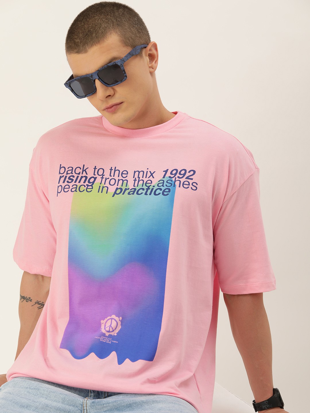 Kook N Keech Graphic Printed Drop-Shoulder Sleeves Pure Cotton Oversized T-shirt, Pink
Kook N Keech Graphic Printed Drop-Shoulder Sleeves Pure Cotton Oversized T-shirt, Pink