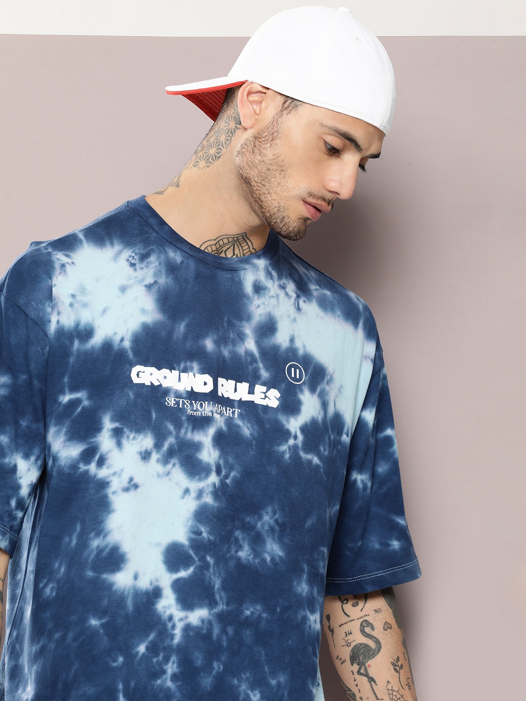 Kook N Keech Men Tie and Dye Drop-Shoulder Sleeves Oversized Pure Cotton T-shirt, Blue
Kook N Keech Men Tie and Dye Drop-Shoulder Sleeves Oversized Pure Cotton T-shirt, Blue