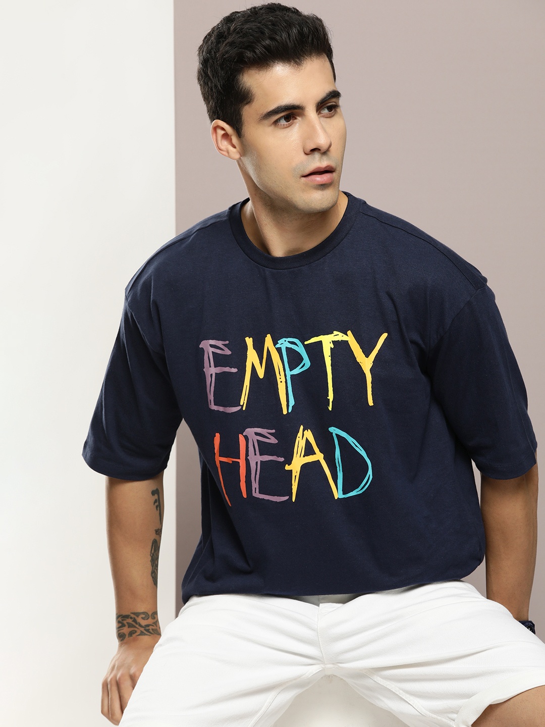 Kook N Keech Typography Printed Drop-Shoulder Sleeves Pure Cotton Oversized T-shirt, Navy blue
Kook N Keech Typography Printed Drop-Shoulder Sleeves Pure Cotton Oversized T-shirt, Navy blue