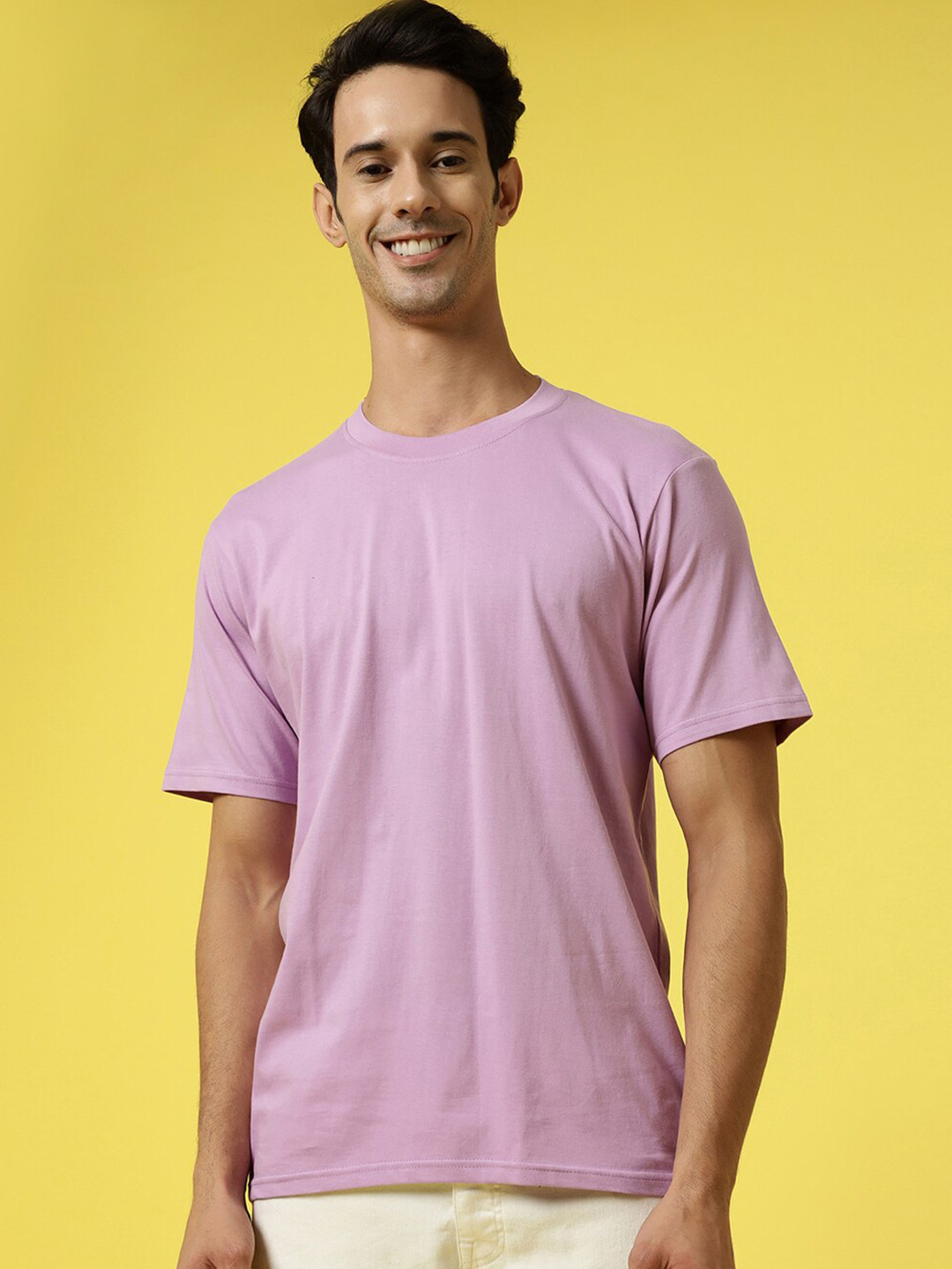 Gavin Paris Round Neck Oversized Cotton T-Shirt, Lavender
Gavin Paris Round Neck Oversized Cotton T-Shirt, Lavender