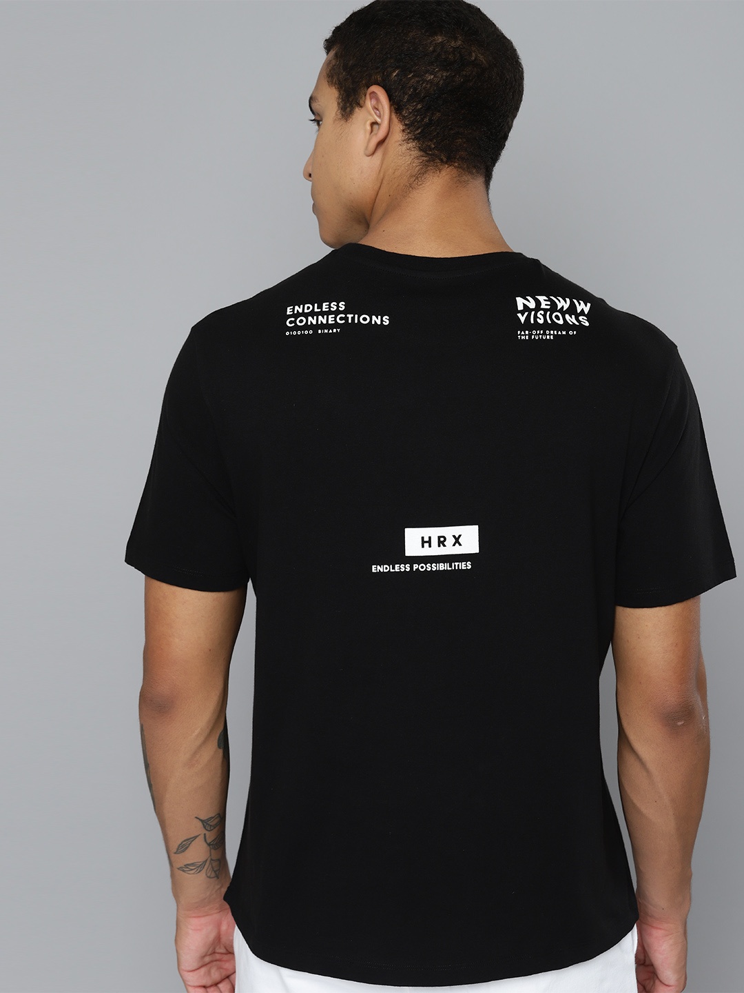 HRX by Hrithik Roshan Men Typography Printed Pure Cotton Bio Finish T-shirt, Black
HRX by Hrithik Roshan Men Typography Printed Pure Cotton Bio Finish T-shirt, Black
