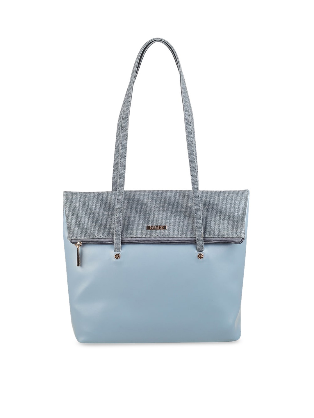 Metro Structured Shoulder Bag, Blue