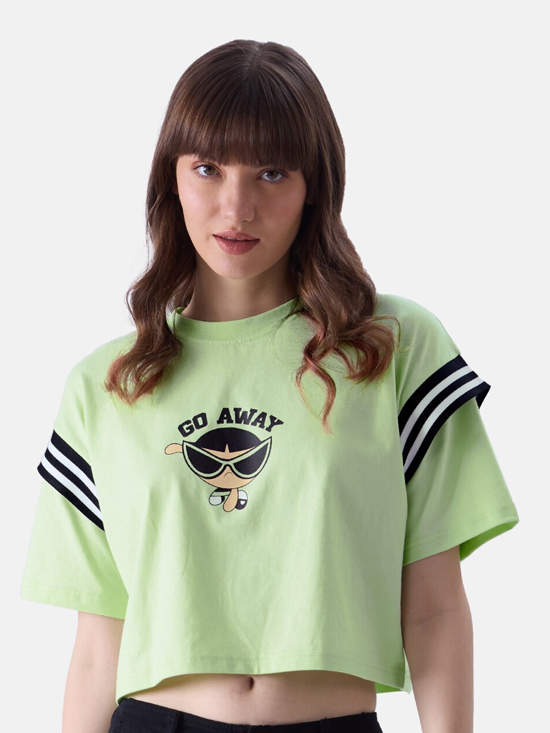 The Souled Store Powerpuff Girls Graphic Printed Drop Shoulder Crop Cotton T-Shirt, Green
The Souled Store Powerpuff Girls Graphic Printed Drop Shoulder Crop Cotton T-Shirt, Green