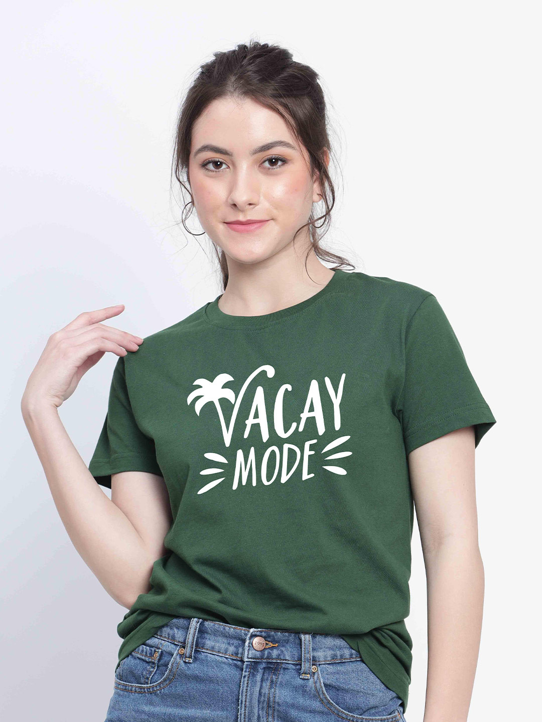 T-SHIRT TRUCK Typography Printed Cotton Casual T-Shirt, Green 
T-SHIRT TRUCK Typography Printed Cotton Casual T-Shirt, Green