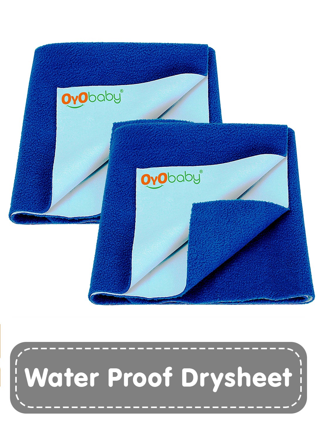 OyO Baby Set of 2 Royal Blue Waterproof & Baby Dry Sheet Polycotton Mattress Protector
OyO Baby Set of 2 Royal Blue Waterproof & Baby Dry Sheet Polycotton Mattress Protector