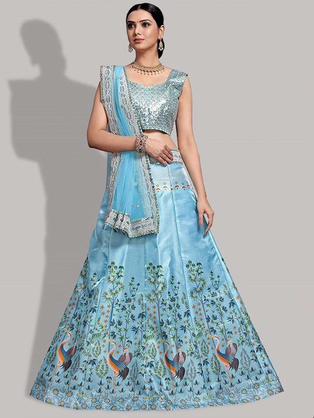 Fashion Basket Embroidered Semi-Stitched Lehenga & Unstitched Blouse With Dupatta, Blue
Fashion Basket Embroidered Semi-Stitched Lehenga & Unstitched Blouse With Dupatta, Blue