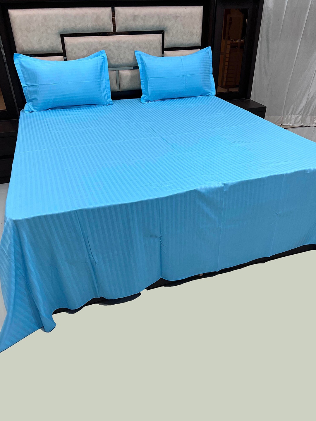 Pure Decor Cotton King Size Double Bedsheet With 2 Pillow Covers 2.74m X 2.74m, Blue
Pure Decor Cotton King Size Double Bedsheet With 2 Pillow Covers 2.74m X 2.74m, Blue