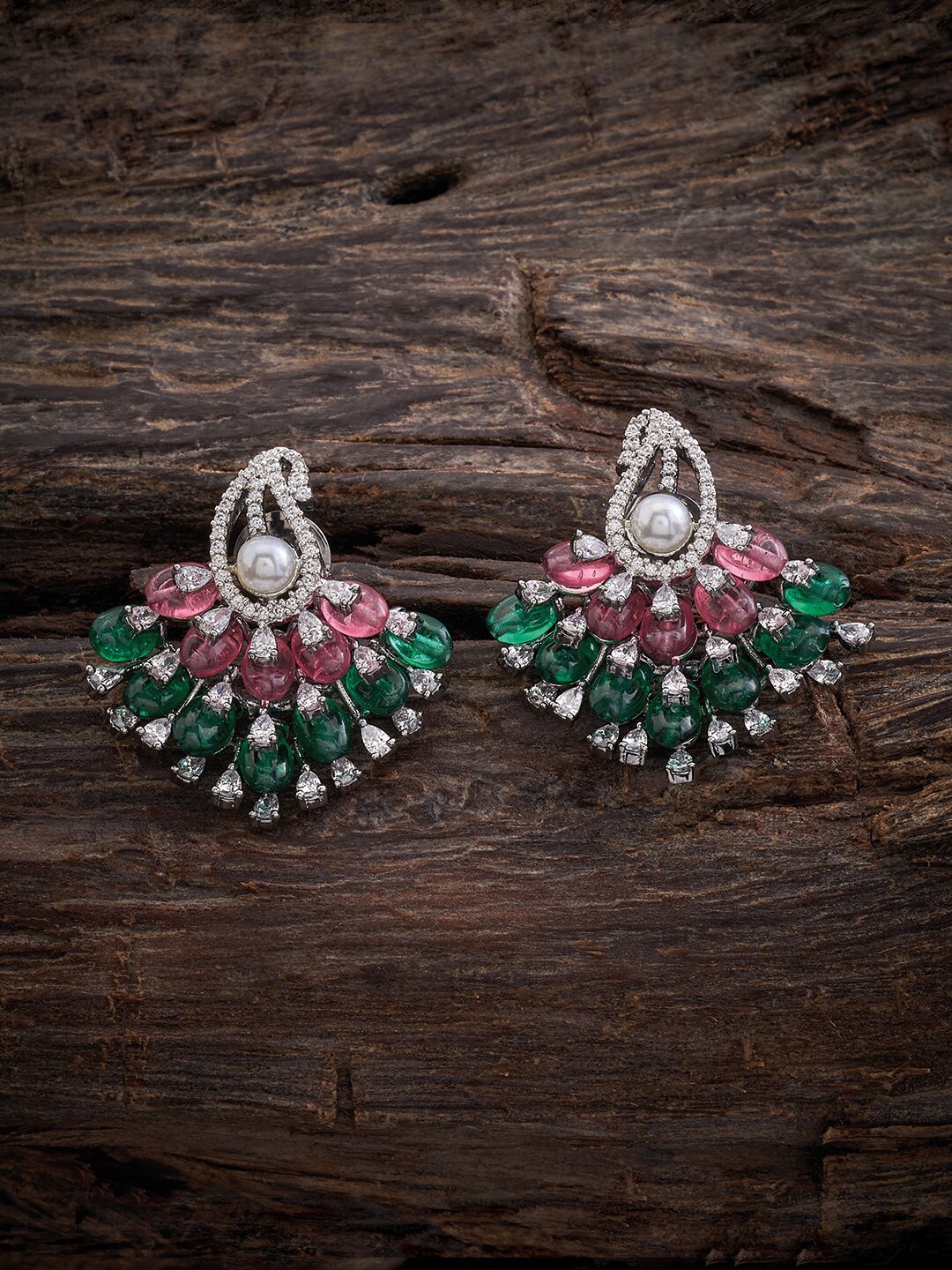 Kushal's Fashion Jewellery Rose-Gold Plated Zircon-Studded Paisley Shaped Studs Earrings
Kushal's Fashion Jewellery Rose-Gold Plated Zircon-Studded Paisley Shaped Studs Earrings