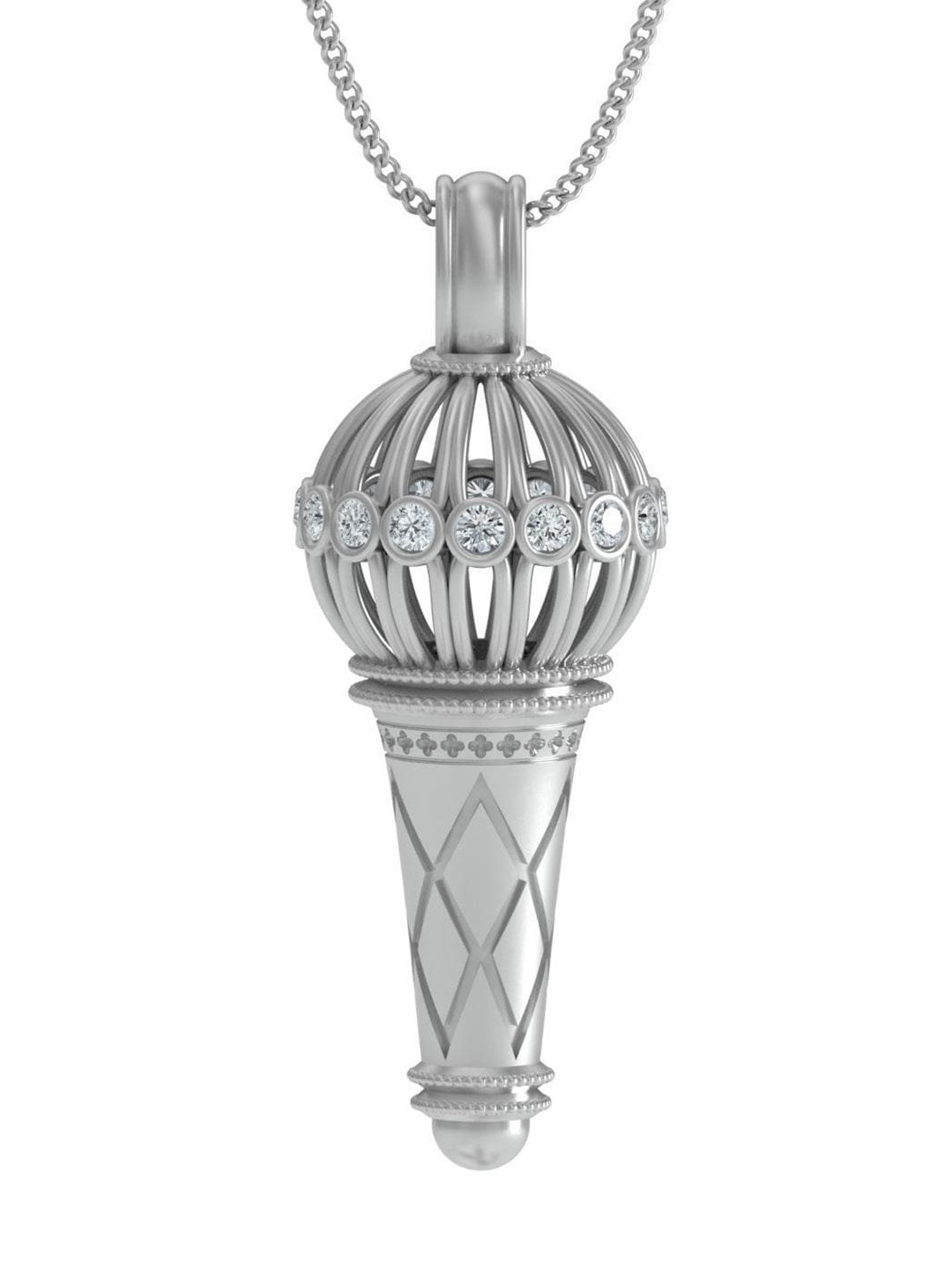 KUBERBOX Bajrangibali Hanuman 18KT White Gold Diamond Studded Pendant-4.37gm, Silver
KUBERBOX Bajrangibali Hanuman 18KT White Gold Diamond Studded Pendant-4.37gm, Silver