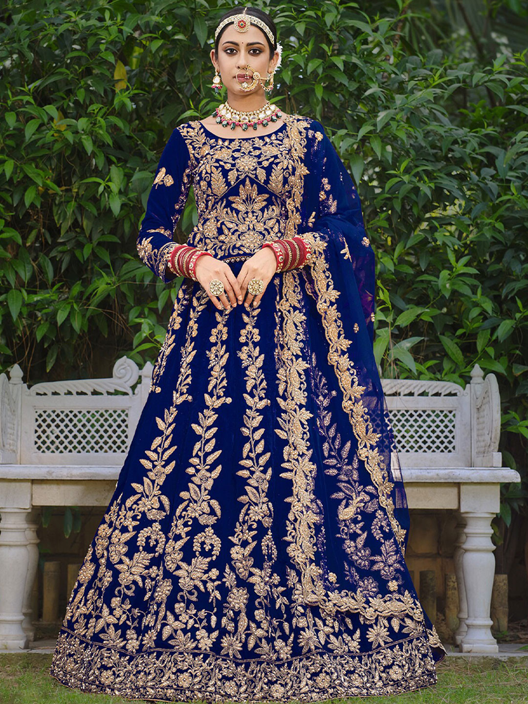 ODETTE Embroidered Thread Work Semi-Stitched Lehenga & Unstitched Blouse With Dupatta, Blue
ODETTE Embroidered Thread Work Semi-Stitched Lehenga & Unstitched Blouse With Dupatta, Blue