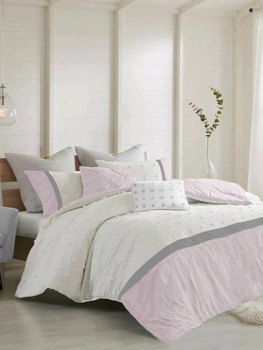 THE WHITE MOSS White Microfiber AC Room 150 GSM Double Bed Comforter & 2 Pillow Covers
THE WHITE MOSS White Microfiber AC Room 150 GSM Double Bed Comforter & 2 Pillow Covers