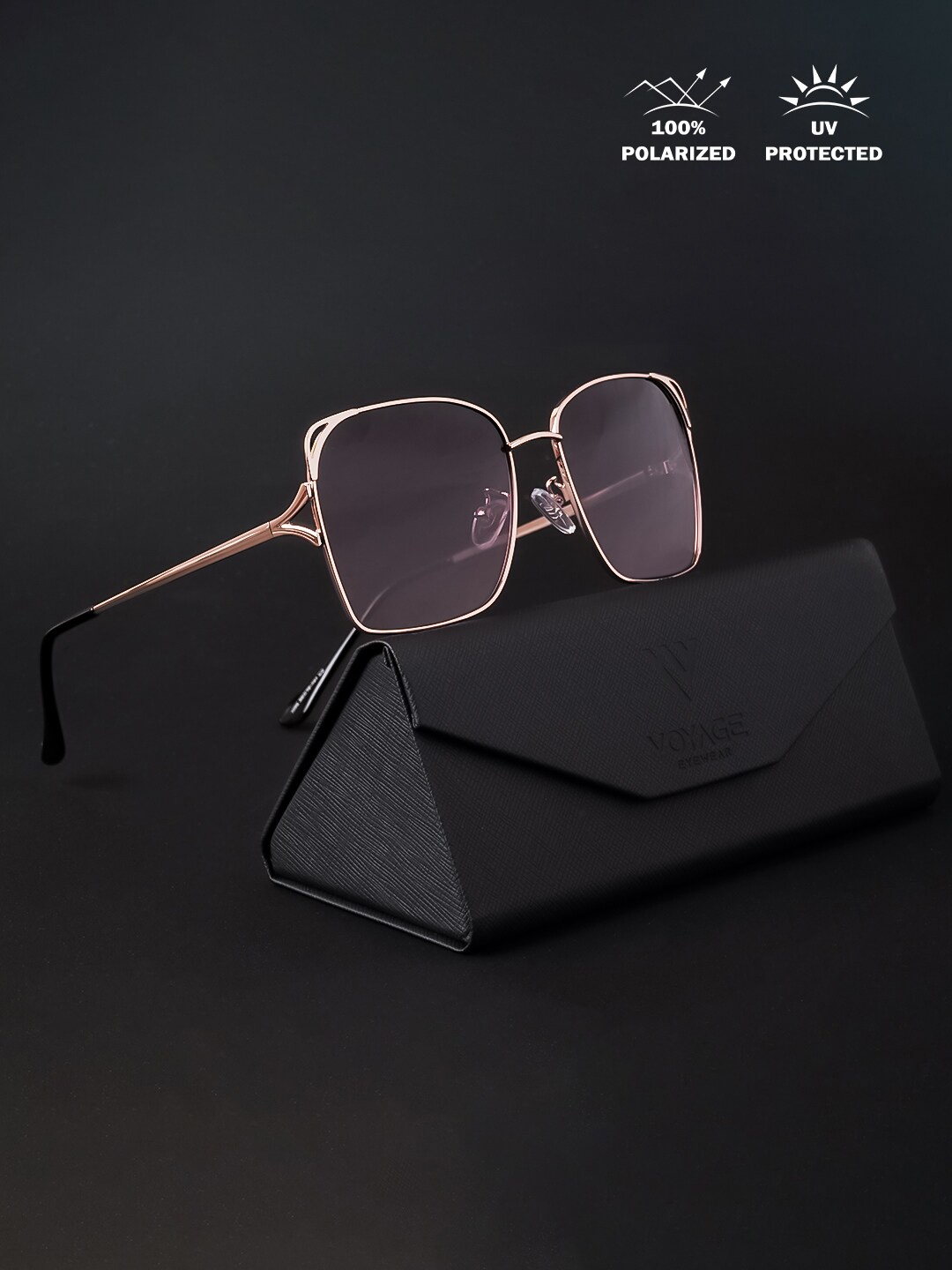 Voyage Unisex Lens & Square Sunglasses With Polarised And UV Protected Lens 1098MG4214, Violet
Voyage Unisex Lens & Square Sunglasses With Polarised And UV Protected Lens 1098MG4214, Violet