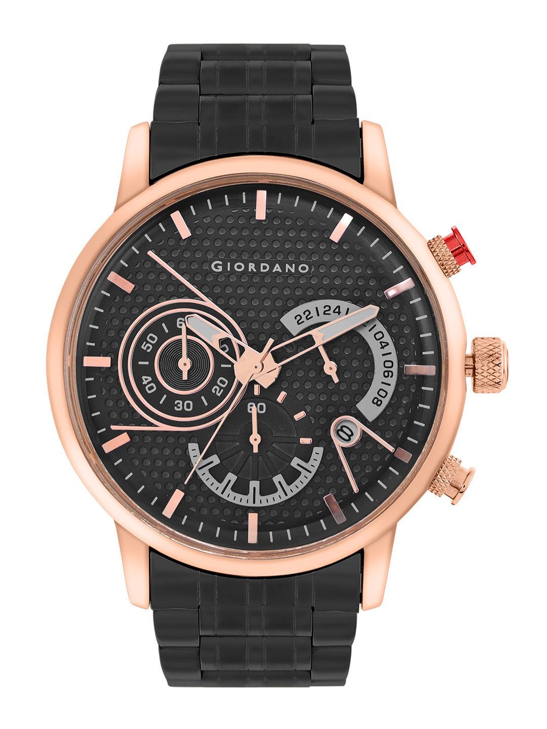 GIORDANO Men Dial & Stainless Steel Textured Straps Analogue Watch GZ-50078-22, Black
GIORDANO Men Dial & Stainless Steel Textured Straps Analogue Watch GZ-50078-22, Black