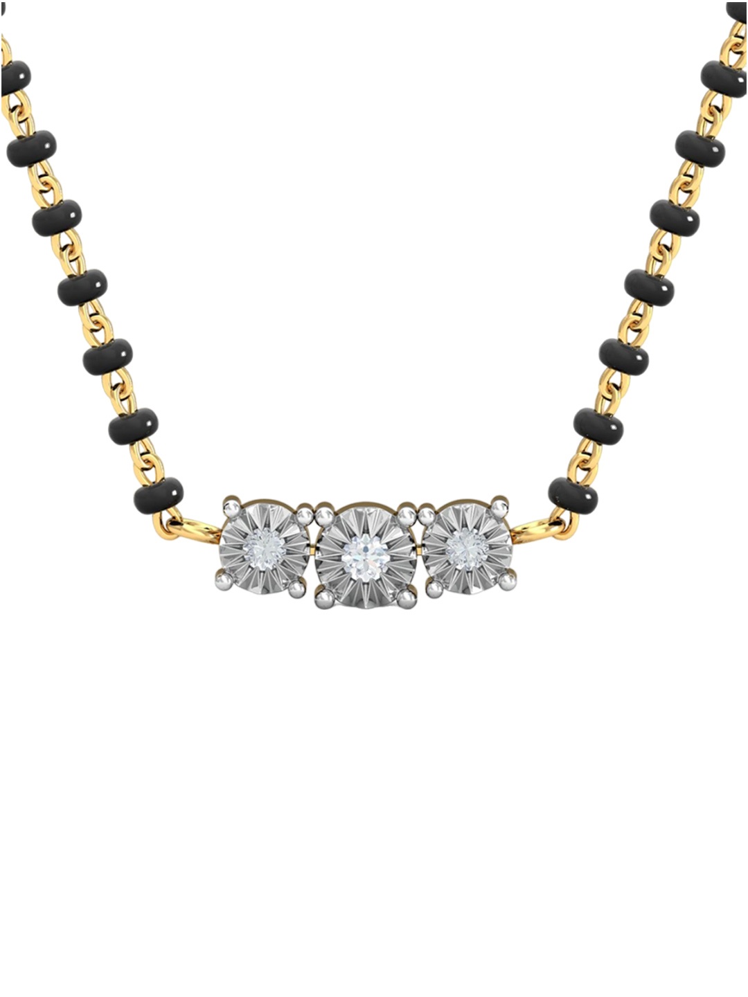 KUBERBOX Miracle Solitaire 18KT Gold Diamond-Studded Mangalsutra Pendant-1.16gm
KUBERBOX Miracle Solitaire 18KT Gold Diamond-Studded Mangalsutra Pendant-1.16gm