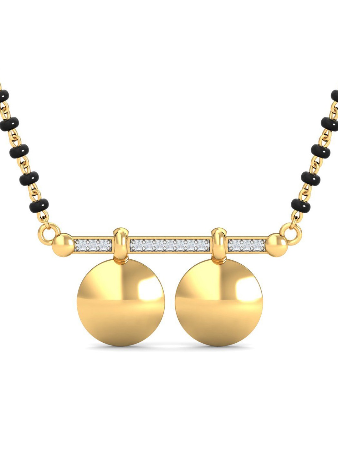 KUBERBOX Kala Elegant Rhodium-Plated 18KT Gold Diamond Studded Mangalsutra Pendant-2.93gm
KUBERBOX Kala Elegant Rhodium-Plated 18KT Gold Diamond Studded Mangalsutra Pendant-2.93gm