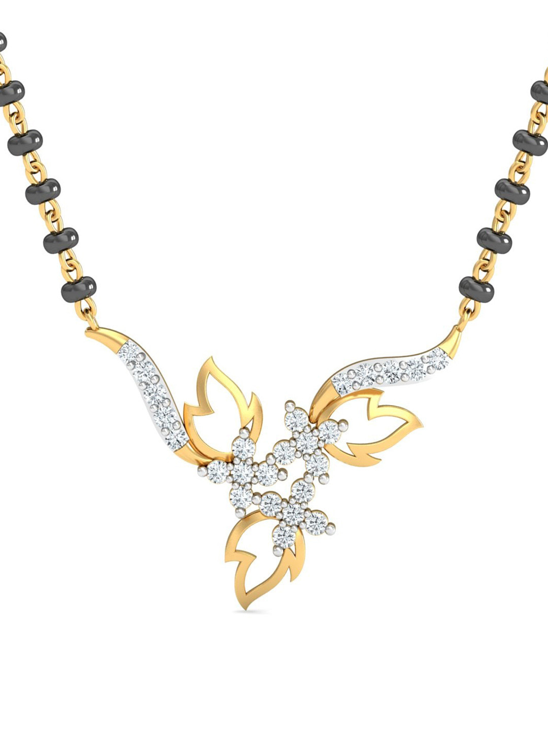 KUBERBOX 18K Yellow Gold Trikona Mangalsutra Pendant 
KUBERBOX 18K Yellow Gold Trikona Mangalsutra Pendant