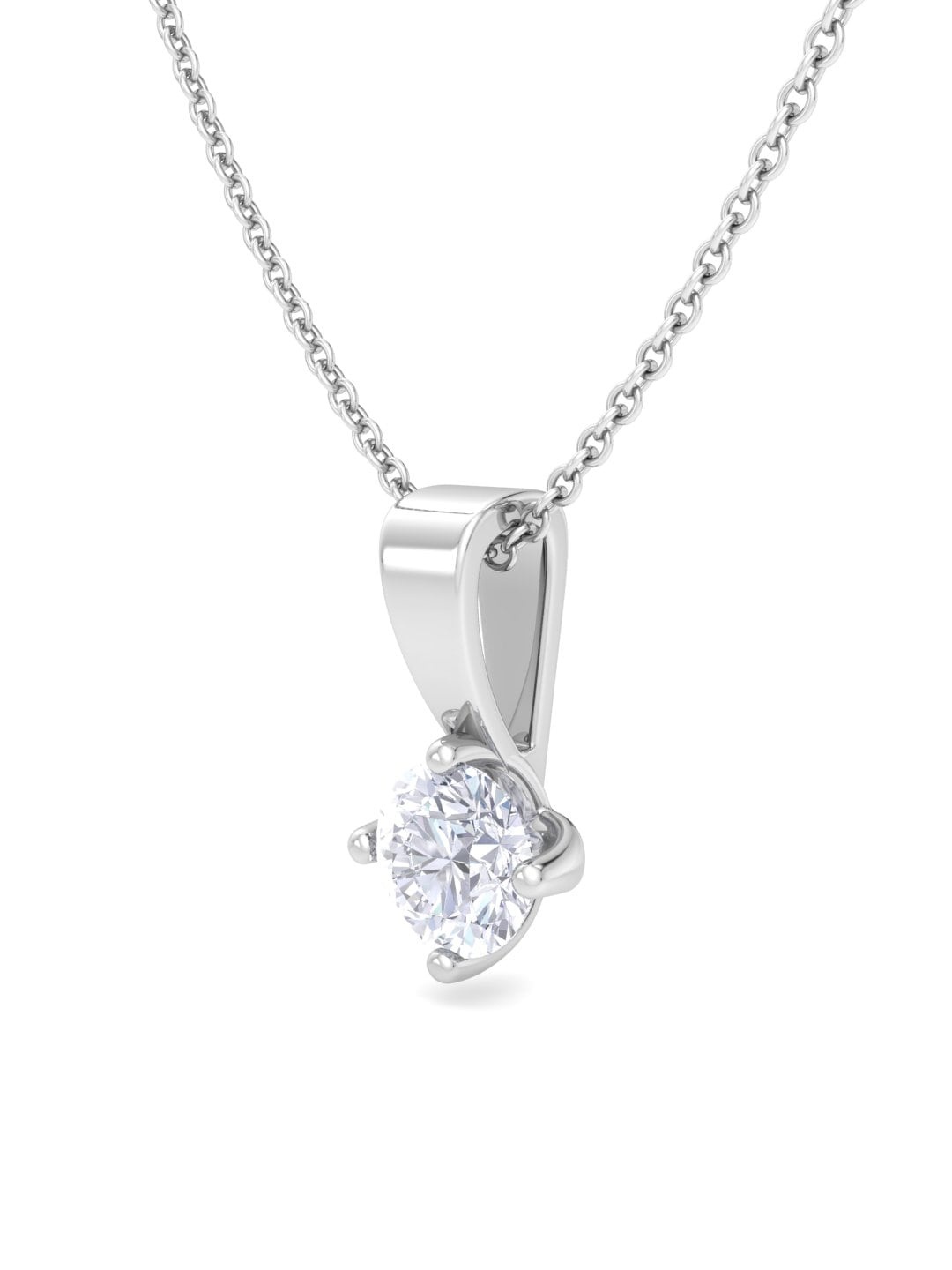 Inddus Jewels 925 Sterling Silver Rhodium-Plated CZ Diamond Shaped Pendant With Chain
Inddus Jewels 925 Sterling Silver Rhodium-Plated CZ Diamond Shaped Pendant With Chain