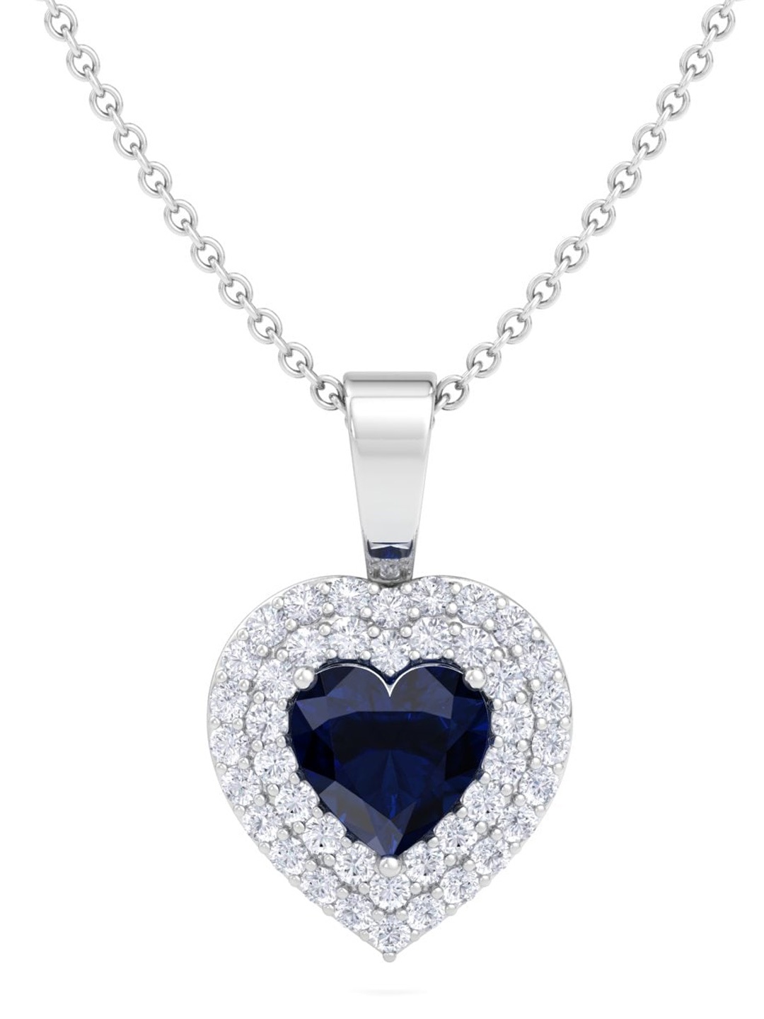 Inddus Jewels 925 Sterling Silver Rhodium-Plated CZ Heart-Shaped Pendant With Chain
Inddus Jewels 925 Sterling Silver Rhodium-Plated CZ Heart-Shaped Pendant With Chain
