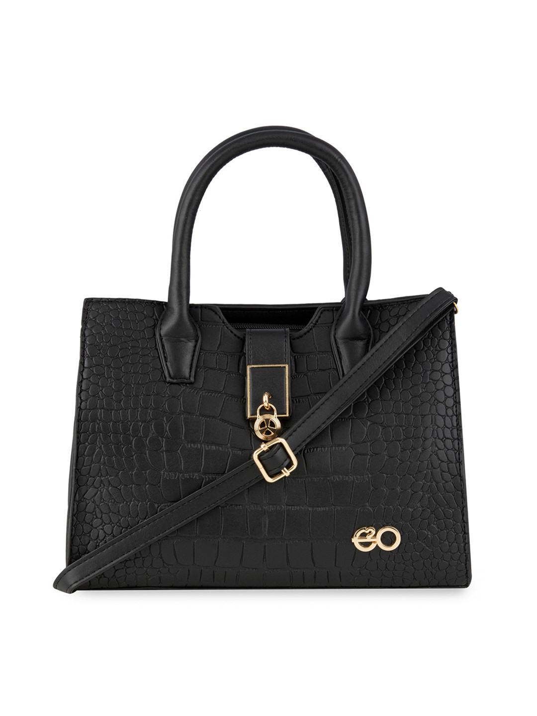 E2O Textured Structured Handheld Bag, Black
E2O Textured Structured Handheld Bag, Black