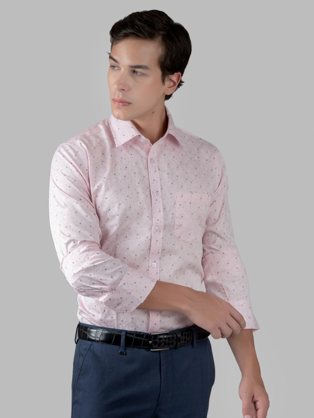 MUTAQINOTI Comfort Micro Ditsy Opaque Printed Cotton Formal Shirt, Pink
MUTAQINOTI Comfort Micro Ditsy Opaque Printed Cotton Formal Shirt, Pink