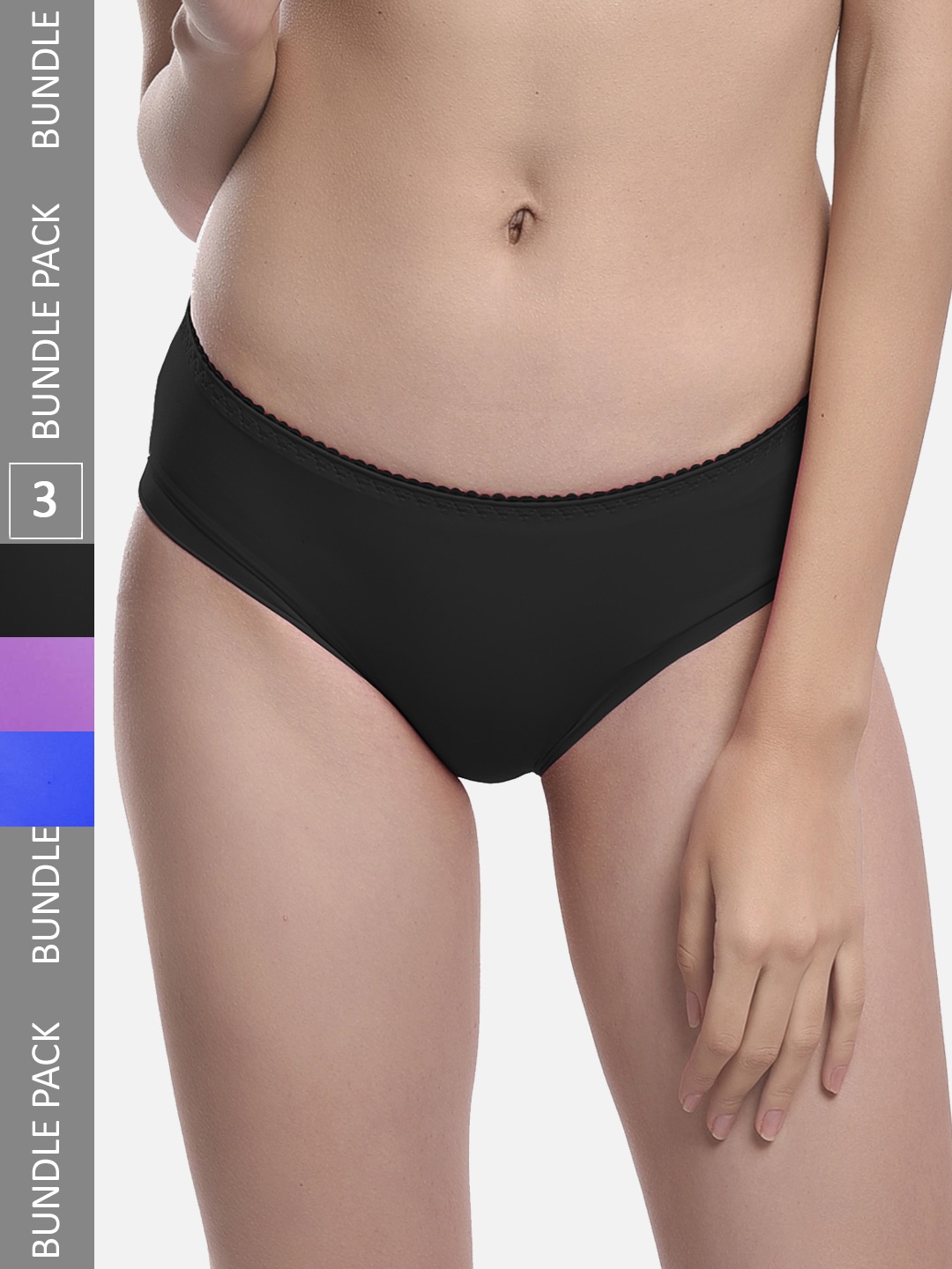 FIMS Women Pack Of 3 Stretchable Seamless Anti Microbial Hipster Briefs Chinki_Panty, Purple
FIMS Women Pack Of 3 Stretchable Seamless Anti Microbial Hipster Briefs Chinki_Panty, Purple