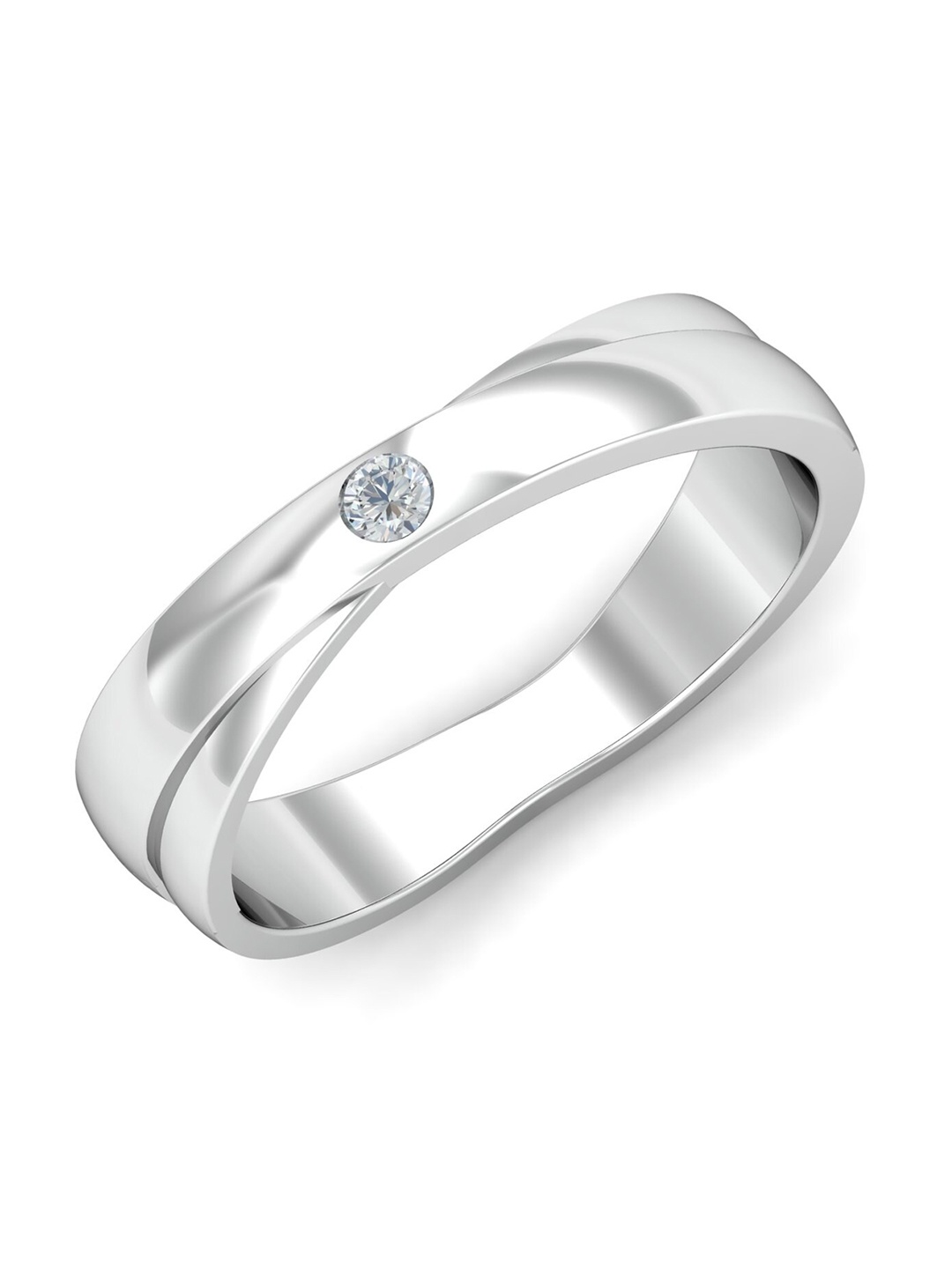 KUBERBOX Men Kiarah Solitaire Diamond-Studded 18KT White Gold Ring - 7.91 gm, Silver
KUBERBOX Men Kiarah Solitaire Diamond-Studded 18KT White Gold Ring - 7.91 gm, Silver
