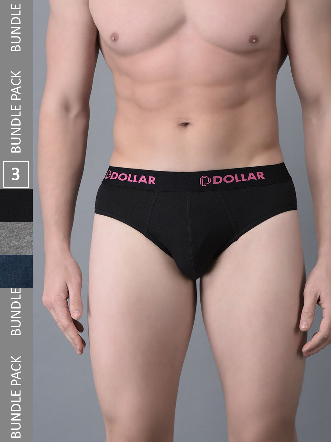 Dollar Bigboss Men Solid Pack of 3 Cotton Superior Snug Fit Brief MBBR-02-ACVA-PO3-CO2, Assorted
Dollar Bigboss Men Solid Pack of 3 Cotton Superior Snug Fit Brief MBBR-02-ACVA-PO3-CO2, Assorted