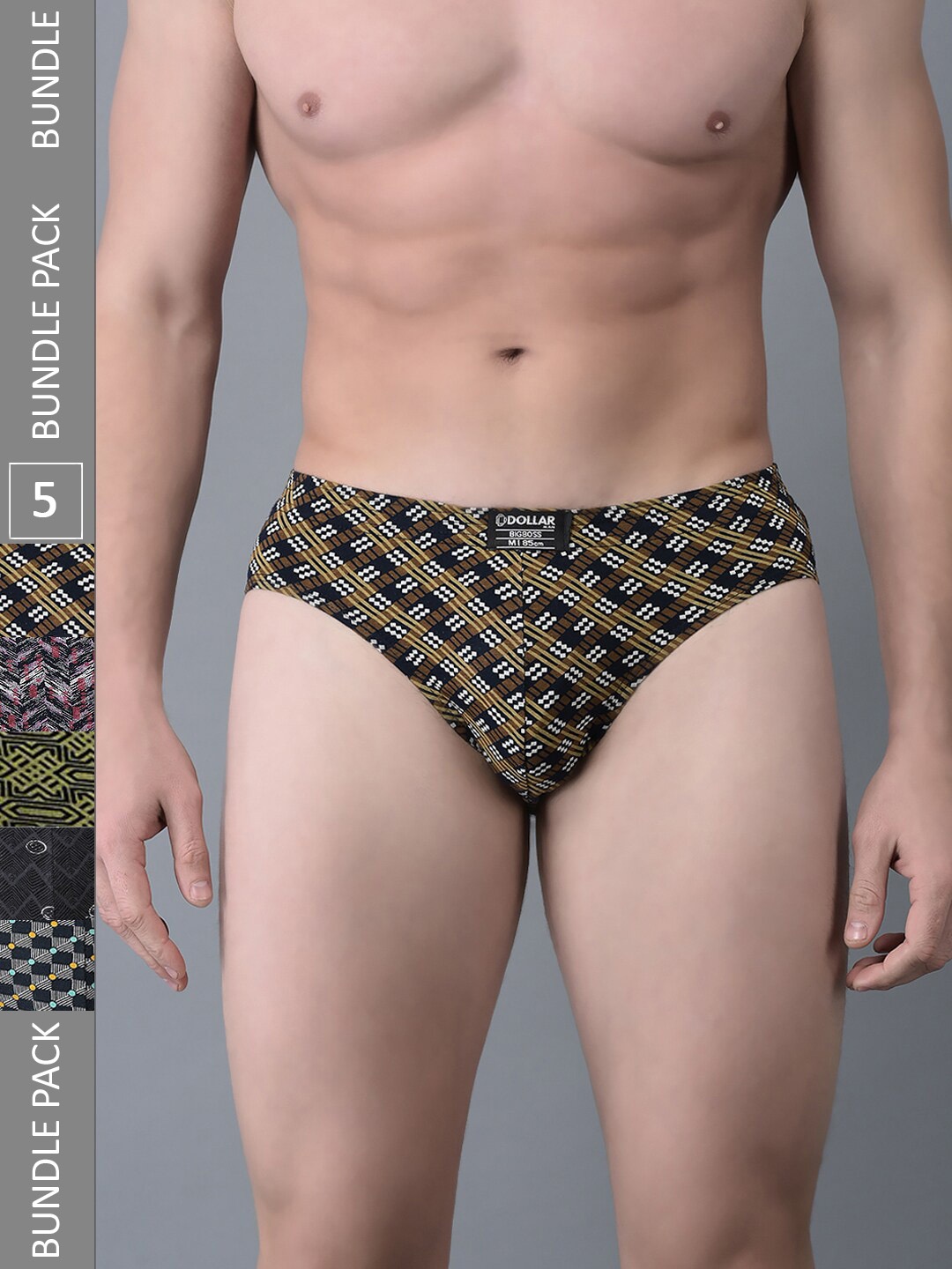 Dollar Bigboss Men Pack Of 5 Assorted Soft Cotton Basic Briefs MBBR-09-CZYBRF-PO5-CO1
Dollar Bigboss Men Pack Of 5 Assorted Soft Cotton Basic Briefs MBBR-09-CZYBRF-PO5-CO1
