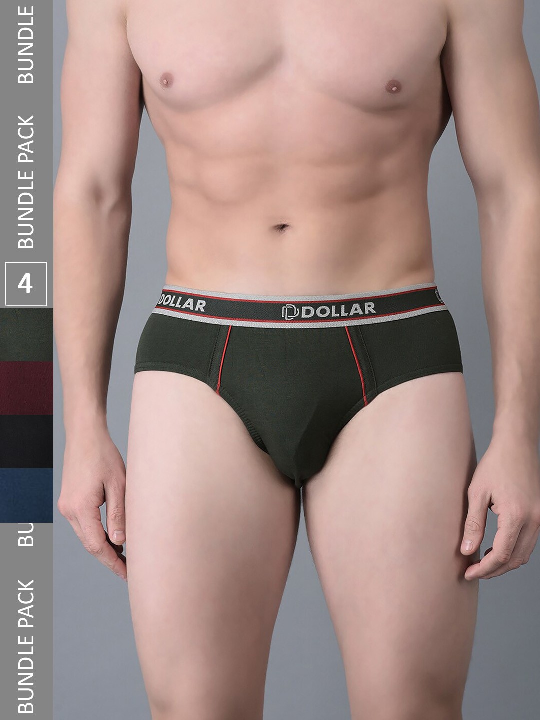 Dollar Bigboss Men Solid Pack of 4 Anti-Microbial Super Combed Cotton Brief, Assorted
Dollar Bigboss Men Solid Pack of 4 Anti-Microbial Super Combed Cotton Brief, Assorted