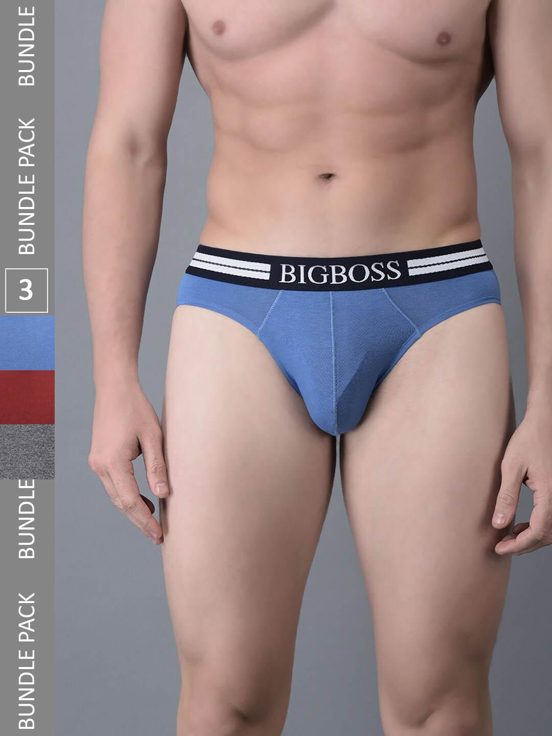 Dollar Bigboss Men Pack of 3 Shuffle Intellisoft Cotton Modal Brief MJBR-10-GNDO-PO3-CO1, Assorted
Dollar Bigboss Men Pack of 3 Shuffle Intellisoft Cotton Modal Brief MJBR-10-GNDO-PO3-CO1, Assorted