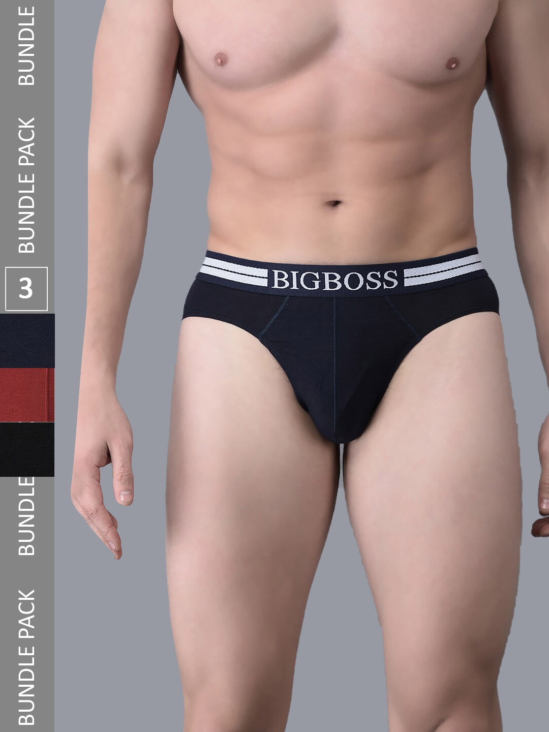 Dollar Bigboss Men Pack Of 3 Assorted Anti Microbial Basic Briefs MJBR-09-MBLIO-PO2-CO1
Dollar Bigboss Men Pack Of 3 Assorted Anti Microbial Basic Briefs MJBR-09-MBLIO-PO2-CO1