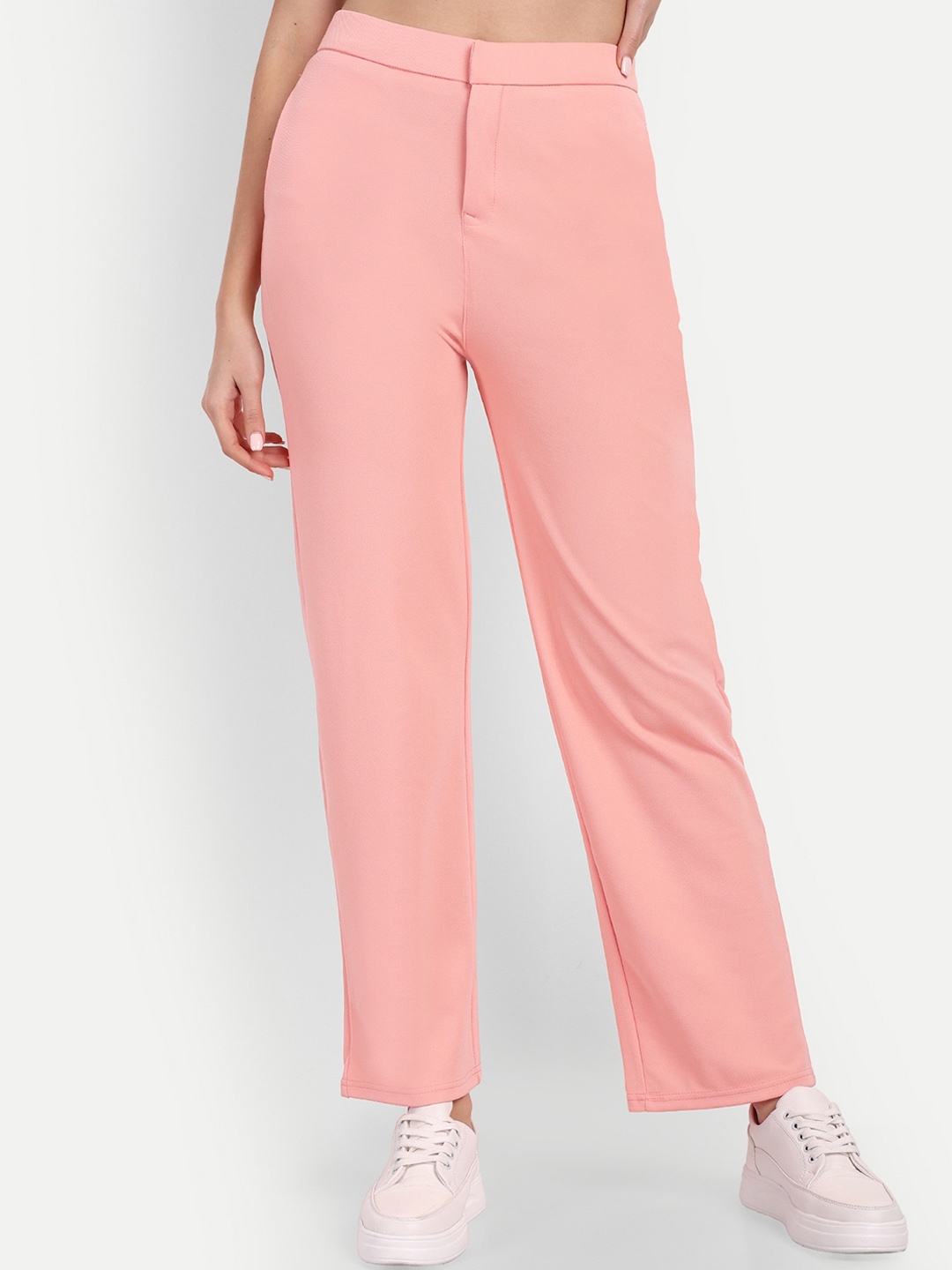 BROADSTAR Women Relaxed Straight Leg Straight Fit High-Rise Easy Wash Parallel Trousers, Pink
BROADSTAR Women Relaxed Straight Leg Straight Fit High-Rise Easy Wash Parallel Trousers, Pink