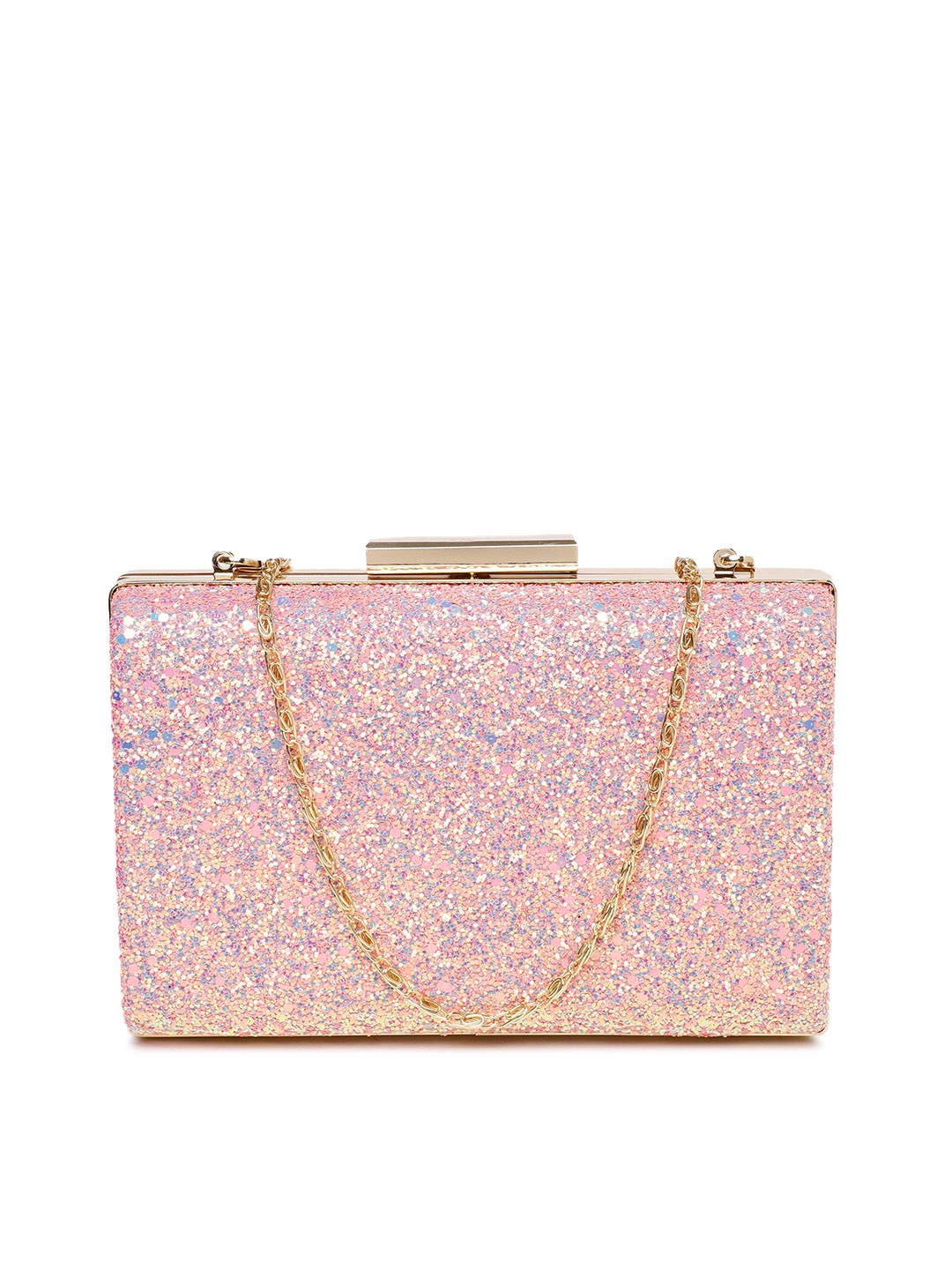 DressBerry Pink Embellished Clutch
