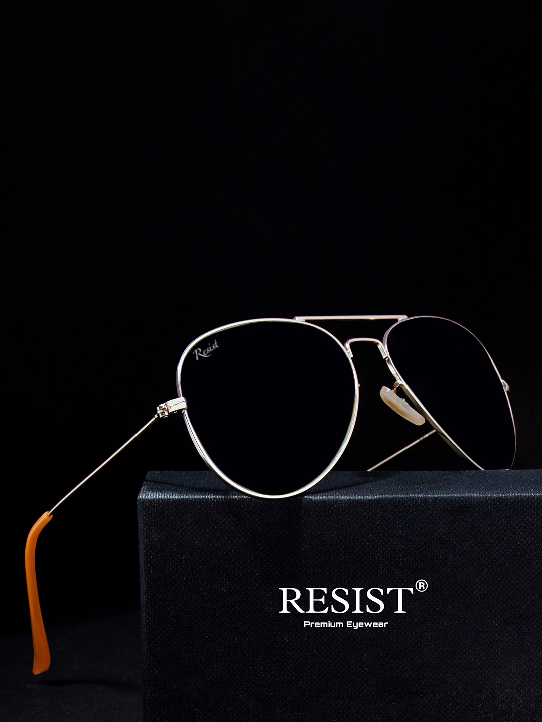 RESIST EYEWEAR Unisex Aviator Sunglasses With UV Protected Lens AIRCRAFTSGLDBLACK, Black
RESIST EYEWEAR Unisex Aviator Sunglasses With UV Protected Lens AIRCRAFTSGLDBLACK, Black