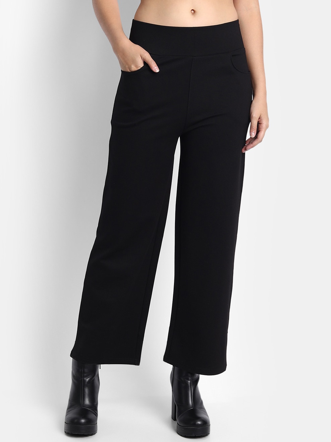 Next One Women Relaxed Straight Leg Straight Fit High-Rise Easy Wash Parallel Trousers, Black
Next One Women Relaxed Straight Leg Straight Fit High-Rise Easy Wash Parallel Trousers, Black