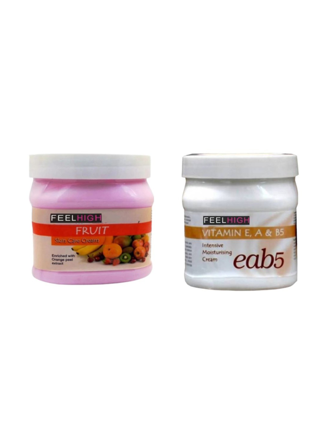 FEELHIGH Set Of 2 Fruit & Vitamin E, A & B5 Cream Face & Body Moisturizer - 500ml Each, Multi
FEELHIGH Set Of 2 Fruit & Vitamin E, A & B5 Cream Face & Body Moisturizer - 500ml Each, Multi