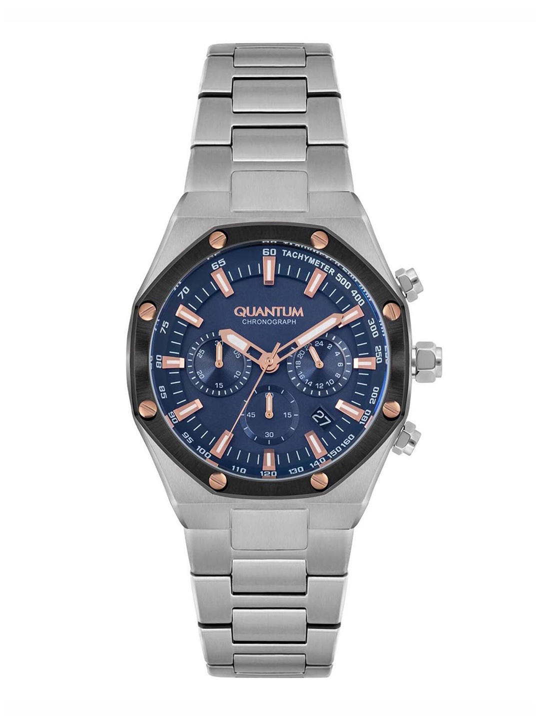 Quantum Men Stainless Steel Bracelet Style Straps Analogue Watch HNG810.390_A, Blue
Quantum Men Stainless Steel Bracelet Style Straps Analogue Watch HNG810.390_A, Blue