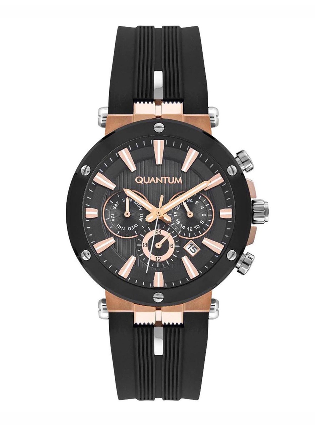 Quantum Regular Style Silicon Straps Digital Display Multi Function Watch PWG967.851_A, Black
Quantum Regular Style Silicon Straps Digital Display Multi Function Watch PWG967.851_A, Black