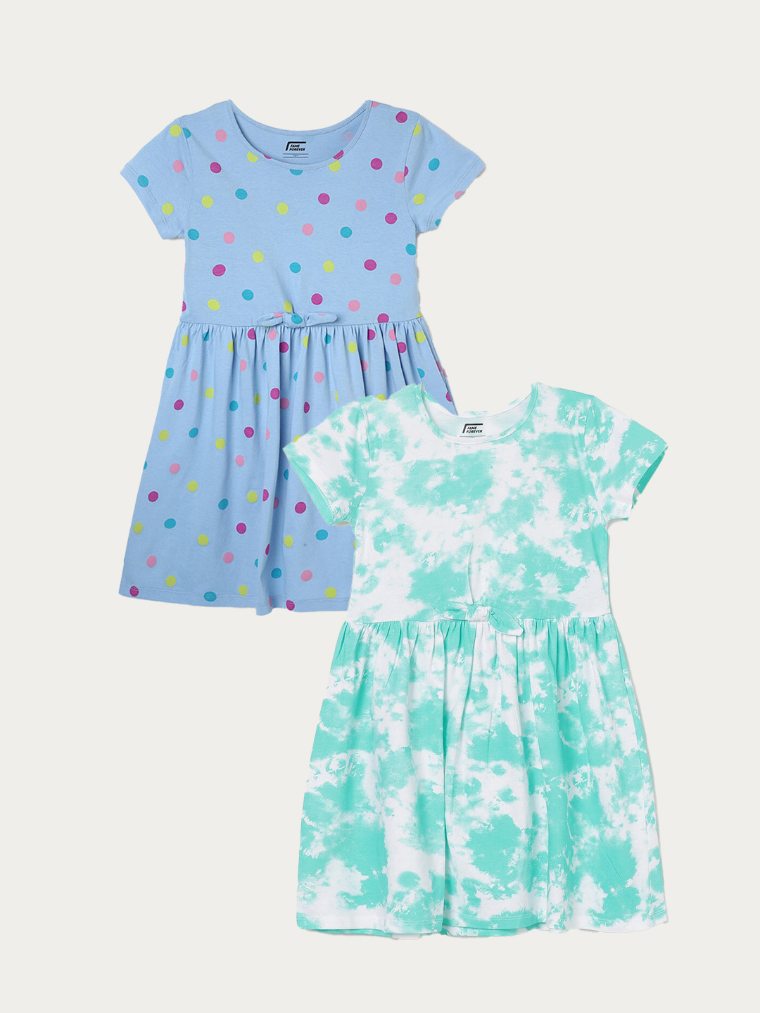 Fame Forever by Lifestyle Girls Pack Of 2 Printed Cotton Fit & Flare Dress, Green
Fame Forever by Lifestyle Girls Pack Of 2 Printed Cotton Fit & Flare Dress, Green
