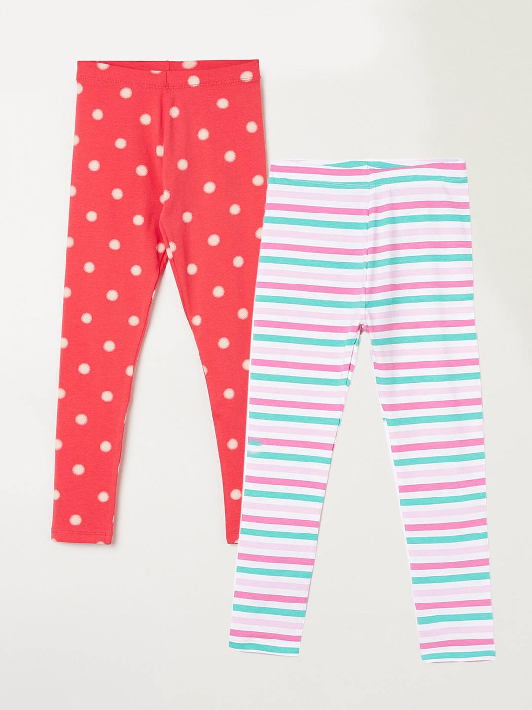 Fame Forever by Lifestyle Girls Pack Of 2 Printed Ankle-Length Cotton Leggings, White
Fame Forever by Lifestyle Girls Pack Of 2 Printed Ankle-Length Cotton Leggings, White