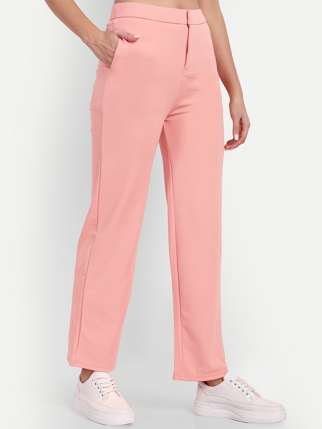 Next One Women Relaxed Straight Leg Straight Fit High-Rise Stretchable Parallel Trousers, Pink
Next One Women Relaxed Straight Leg Straight Fit High-Rise Stretchable Parallel Trousers, Pink