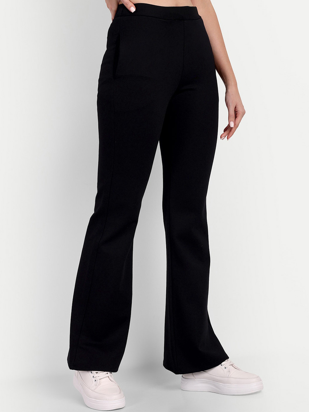 Next One Women Relaxed Straight Leg Flared High-Rise Easy Wash Bootcut Trousers, Black
Next One Women Relaxed Straight Leg Flared High-Rise Easy Wash Bootcut Trousers, Black