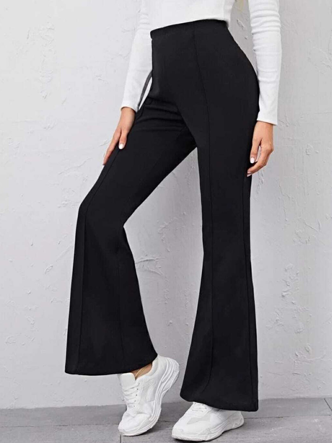 Next One Women Relaxed Straight Leg Flared High-Rise Easy Wash Bootcut Trousers, Black
Next One Women Relaxed Straight Leg Flared High-Rise Easy Wash Bootcut Trousers, Black