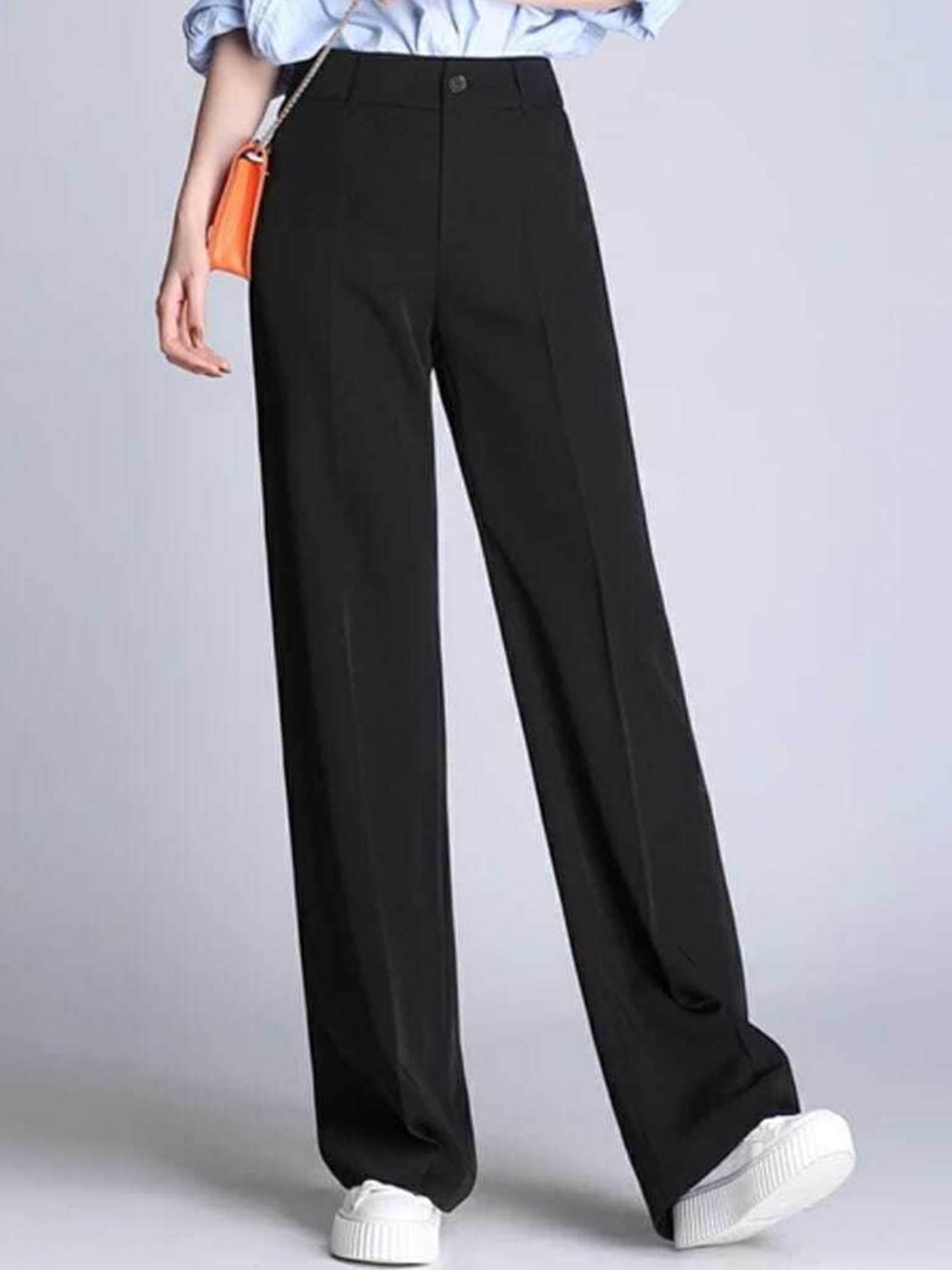 Next One Women Relaxed Straight Leg Loose Fit High-Rise Easy Wash Parallel Trousers, Black
Next One Women Relaxed Straight Leg Loose Fit High-Rise Easy Wash Parallel Trousers, Black