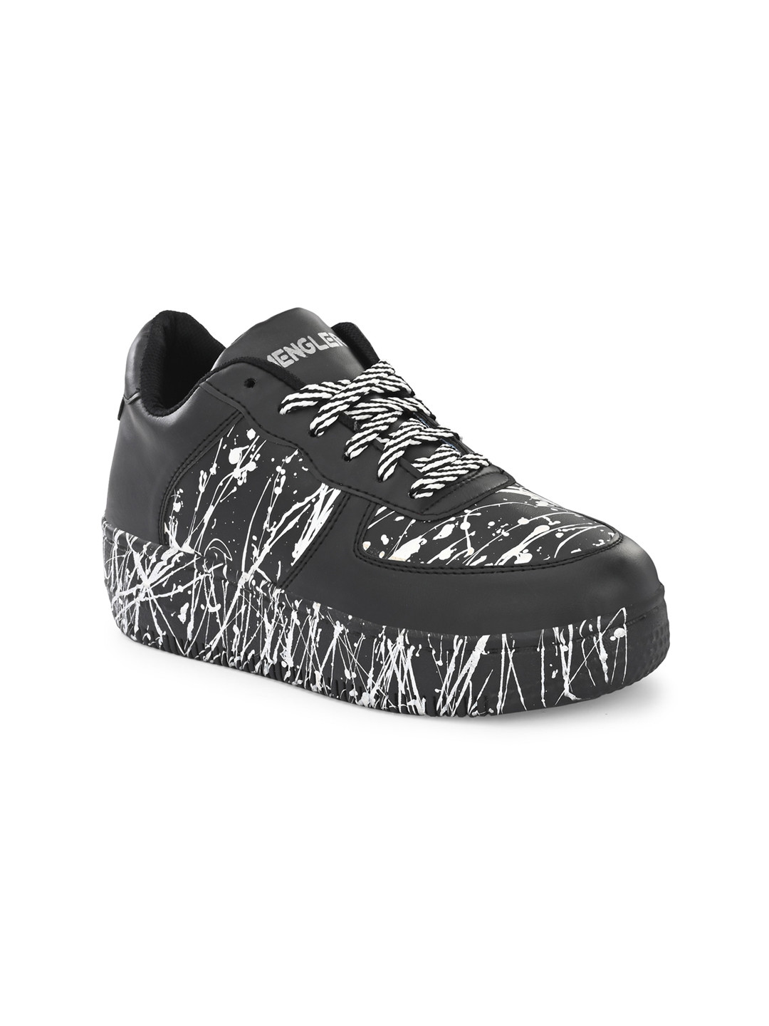 MENGLER Women Printed Sneakers, Black
MENGLER Women Printed Sneakers, Black