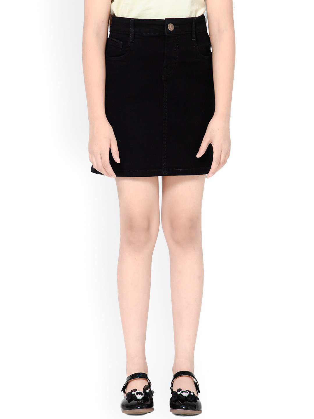 Bodycare Kids Girls Straight Denim Mini Skirt, Black
Bodycare Kids Girls Straight Denim Mini Skirt, Black