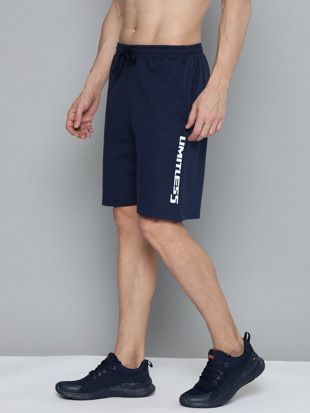 HRX by Hrithik Roshan Men Typography Printed Training or Gym Sports Bio Wash Shorts, Navy blue
HRX by Hrithik Roshan Men Typography Printed Training or Gym Sports Bio Wash Shorts, Navy blue