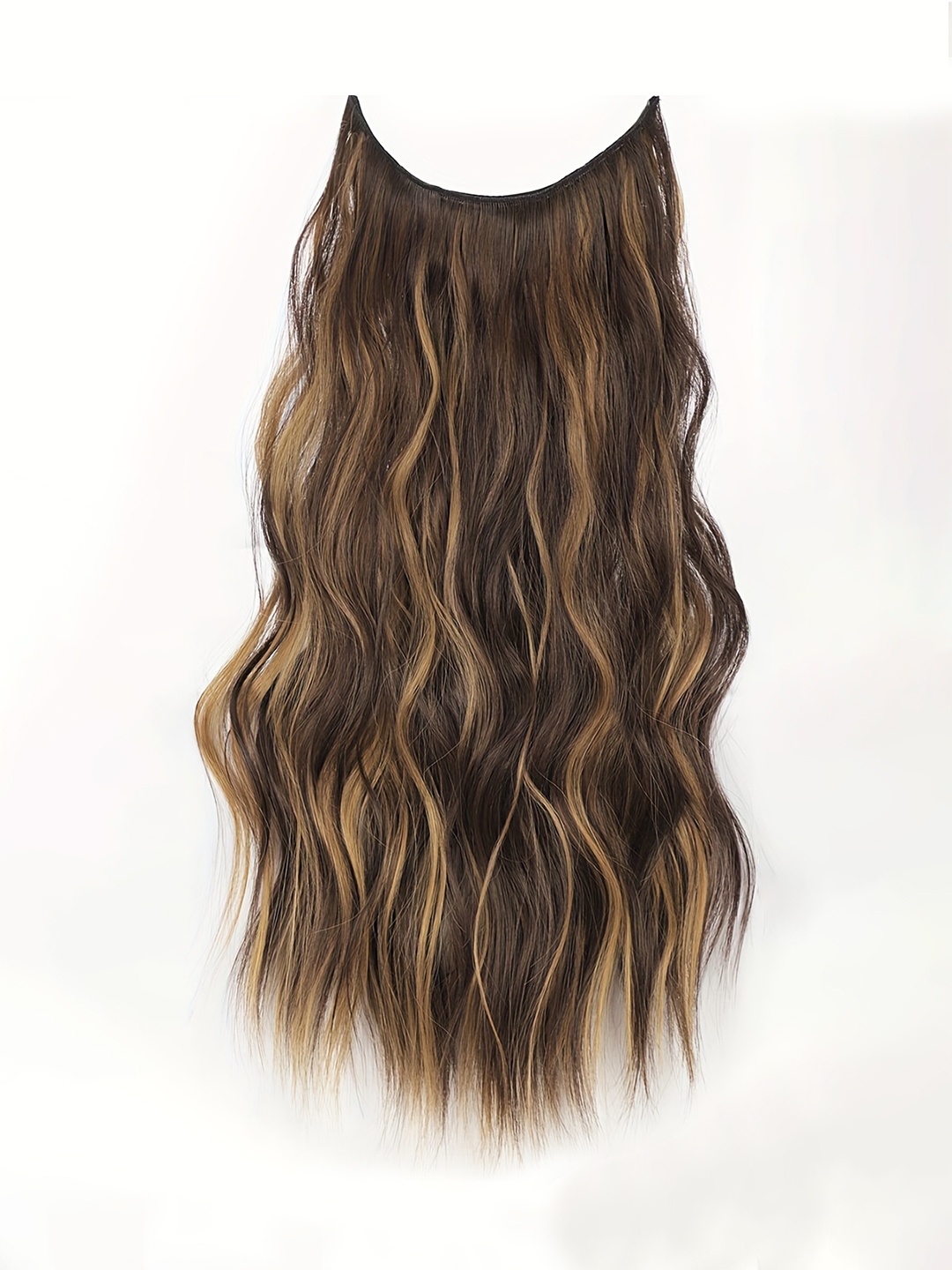 CHANDERKASH Women Golden Highlighted Clips Curly Long Synthetic Fiber Hair Extensions, Beige
CHANDERKASH Women Golden Highlighted Clips Curly Long Synthetic Fiber Hair Extensions, Beige